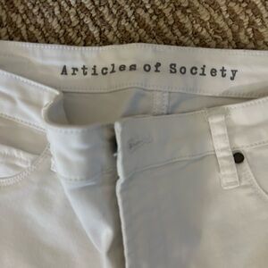 Articles of Society, white jeans